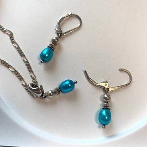 Turquoise Pearl Set
